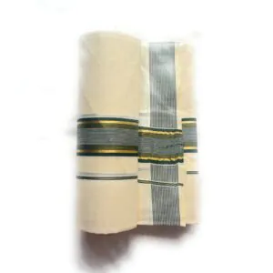 WOODLOOM HANDLOOM KASAVU DOUBLE DHOTI