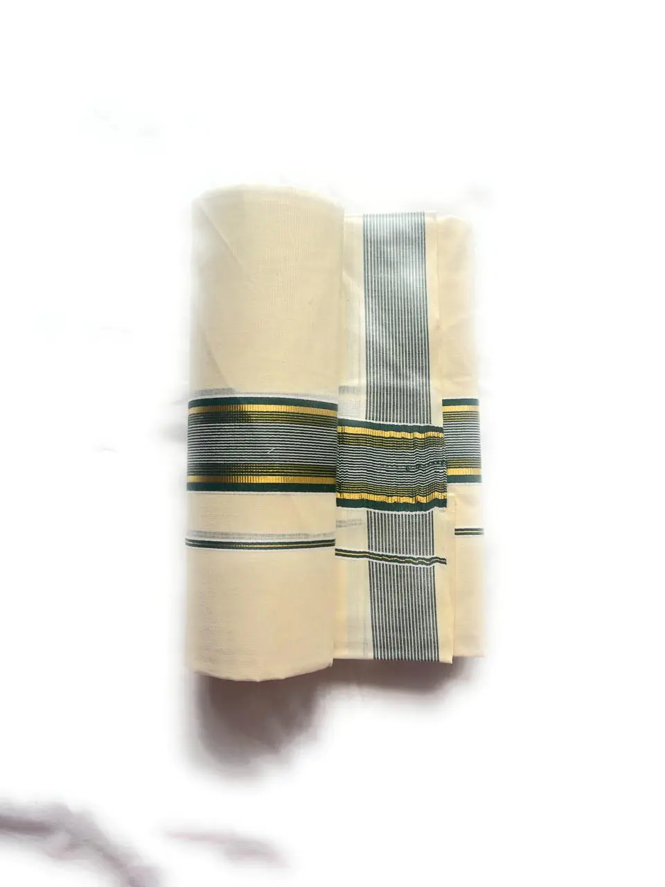 WOODLOOM HANDLOOM KASAVU DOUBLE DHOTI