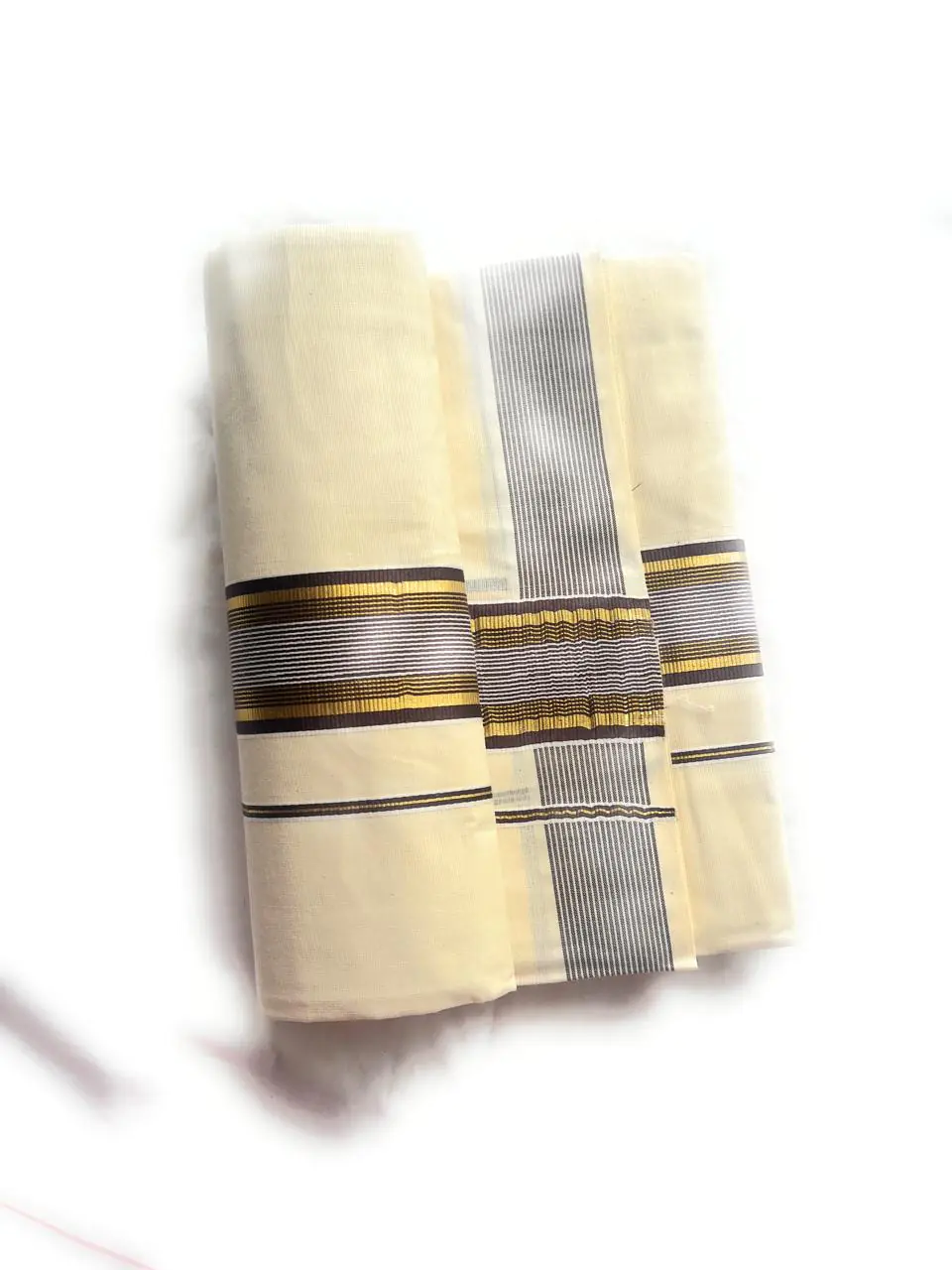 WOODLOOM HANDLOOM KASAVU DOUBLE DHOTI
