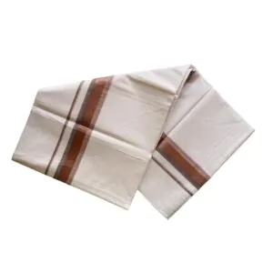 WOVEN KASAVU WOODLOOM DOUBLE DHOTI
