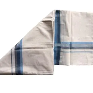 WOODLOOM WOVEN KASAVU DOUBLE DHOTI