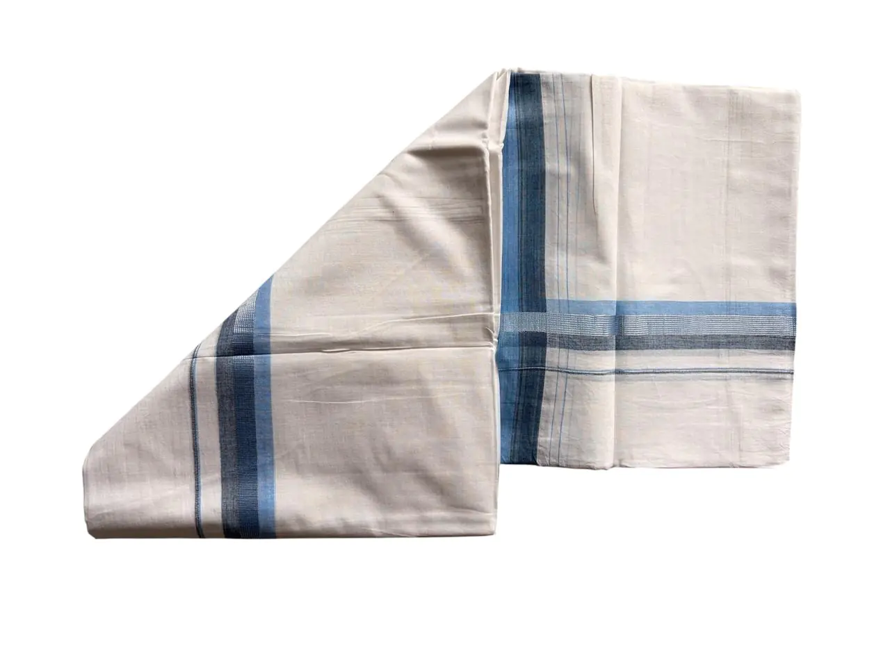 WOODLOOM WOVEN KASAVU DOUBLE DHOTI