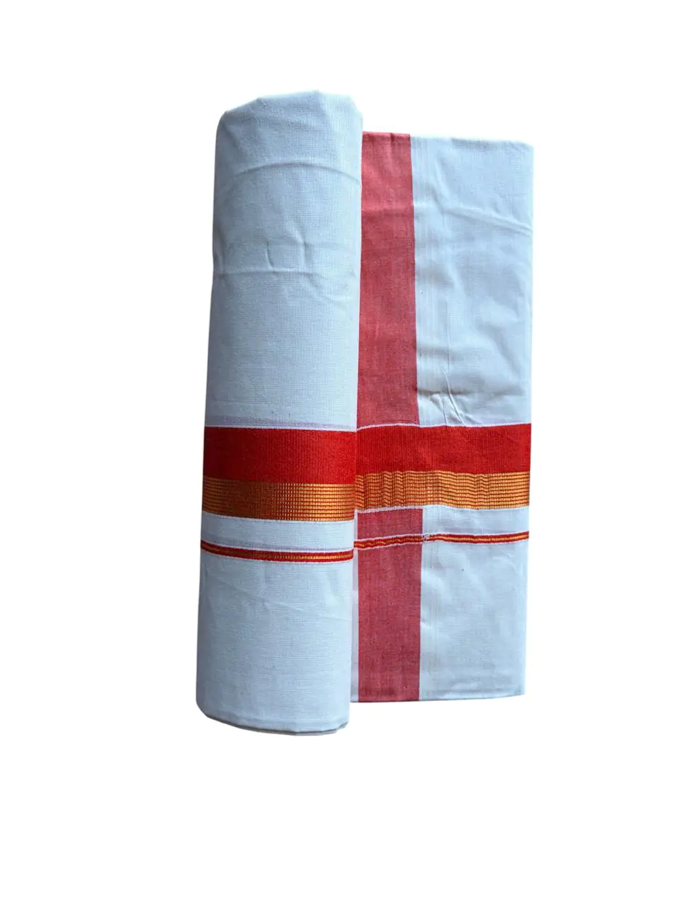 Woodloom Handloom Mundu Woven Men Dhoti