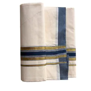 Woodloom Handloom Mundu Woven Men Dhoti