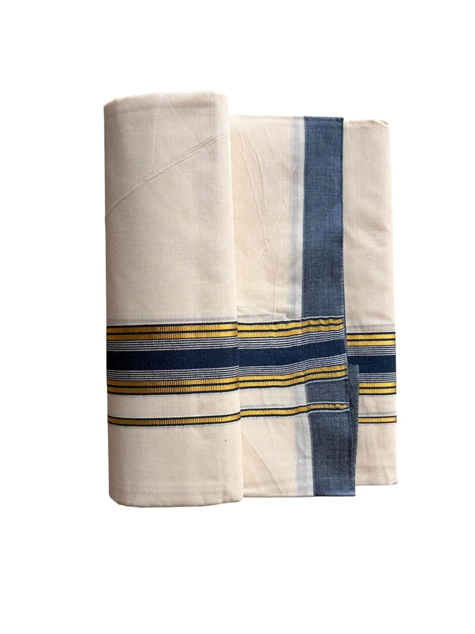 Woodloom Handloom Mundu Woven Men Dhoti